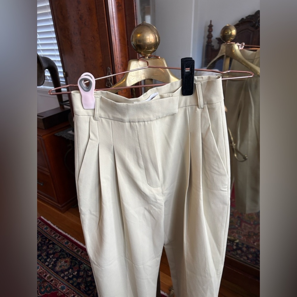 Pixie Market Black and Cream High-Waisted Pants-- Duplicate - Picture 3 of 7